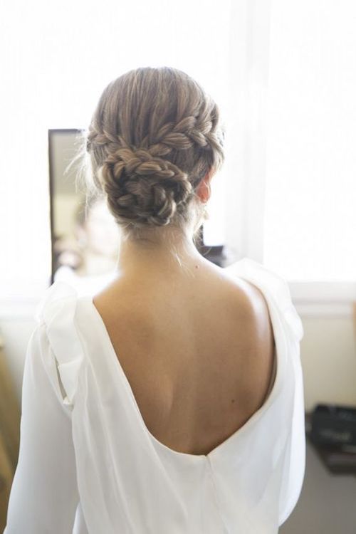 chignon tressé mariage