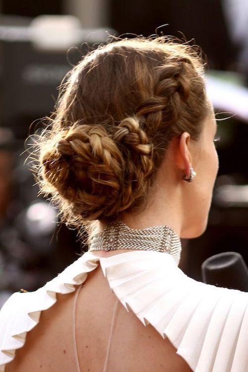 chignon tressé mariage