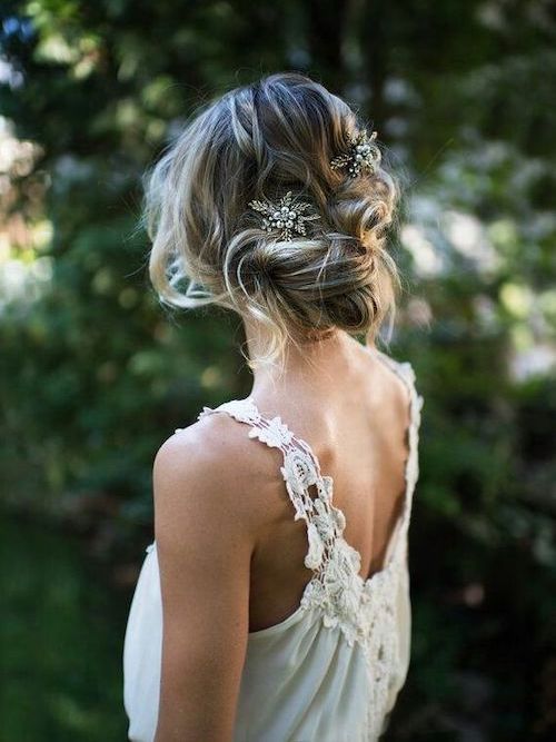 chignon flou mariage