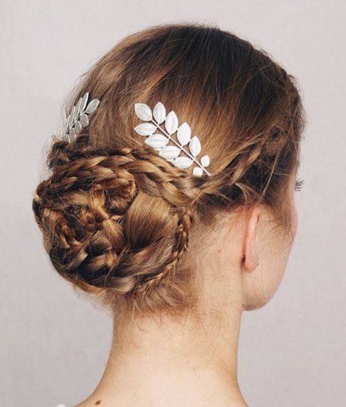 chignon tressé mariage