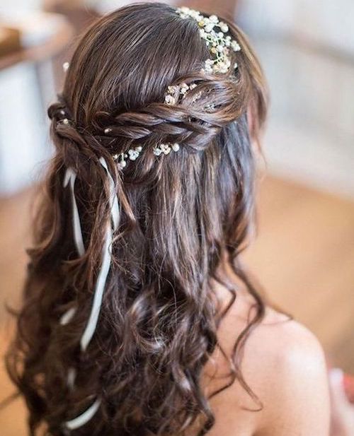 coiffure mariage cheveux lâchés 