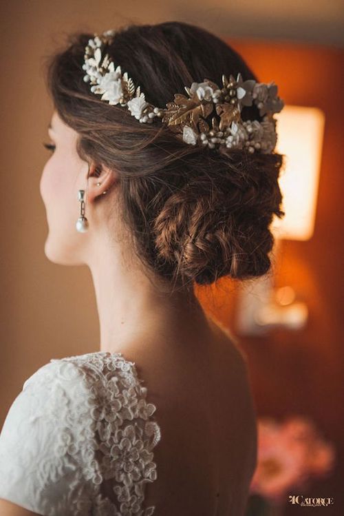 chignon tressé mariage