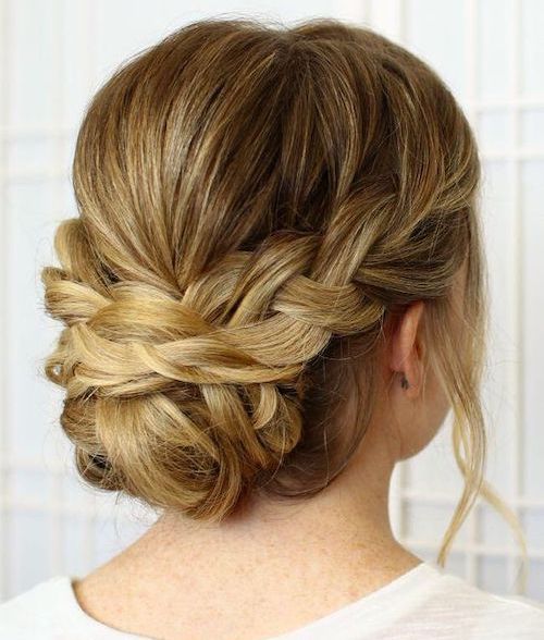 chignon tressé mariage