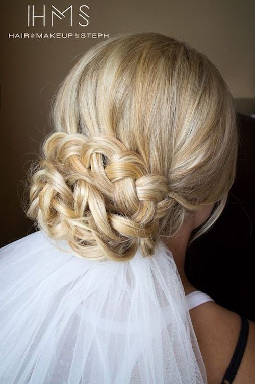 chignon tressé mariage