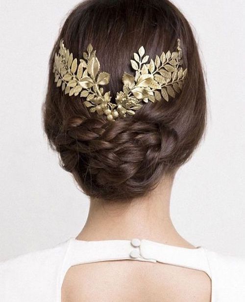 chignon tressé mariage