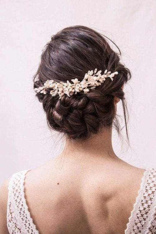 chignon tressé mariage