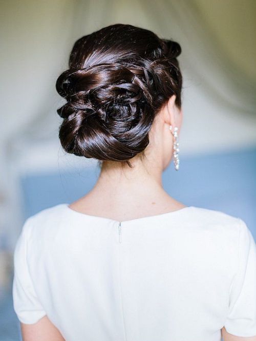 chignon tressé mariage