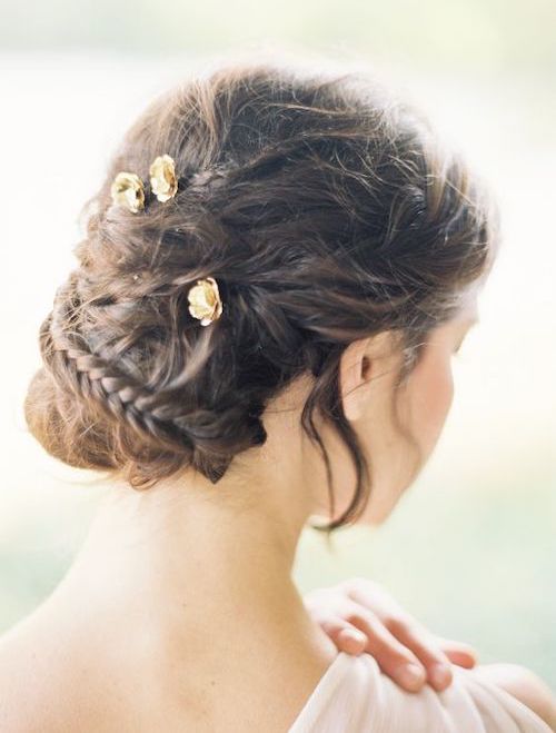 chignon tressé mariage