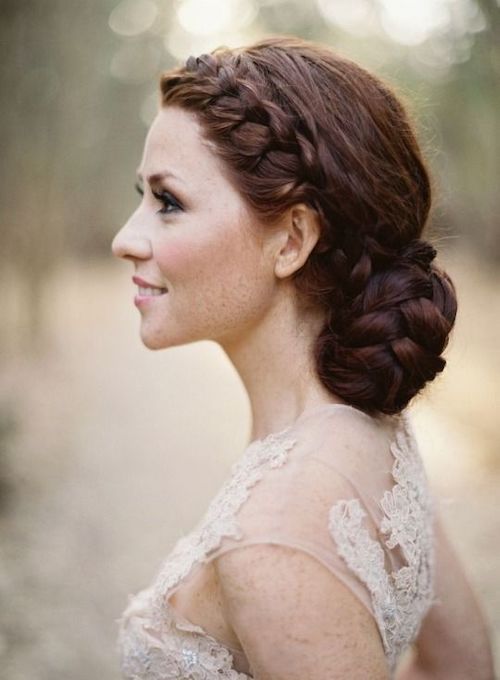 chignon tressé mariage