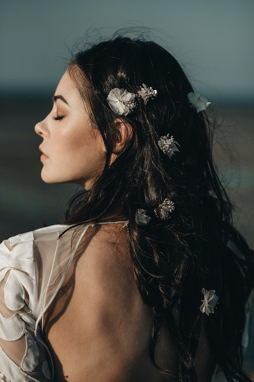 coiffure mariage cheveux lâchés 