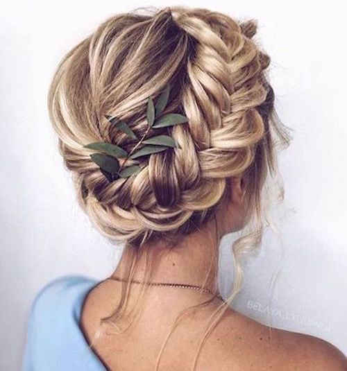 chignon tressé mariage