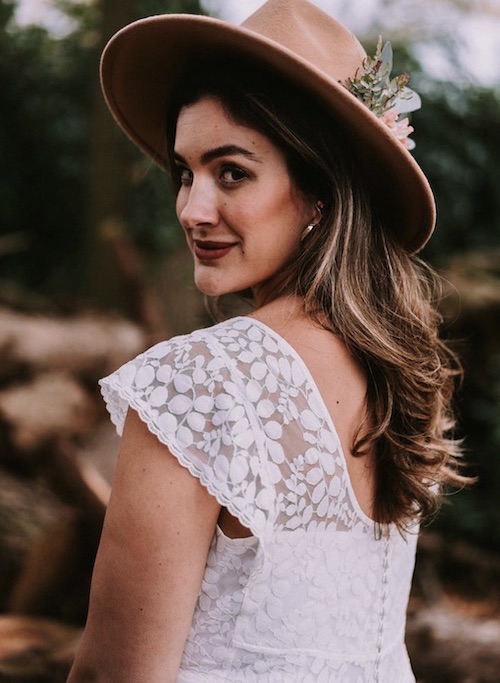 coiffure mariage cheveux lâchés 