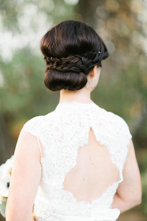 chignon tressé mariage