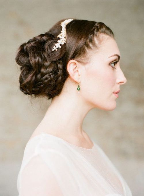 chignon tressé mariage