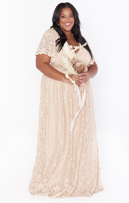 robe de soirée grande taille mariage