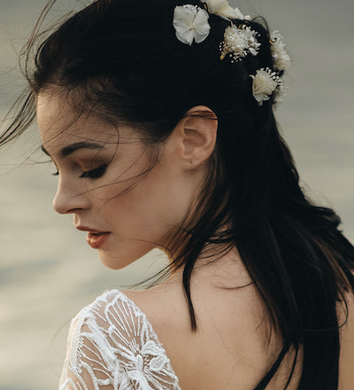 coiffure mariage cheveux lâchés