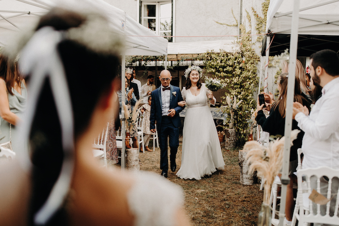 mariage laïque champêtre et chic