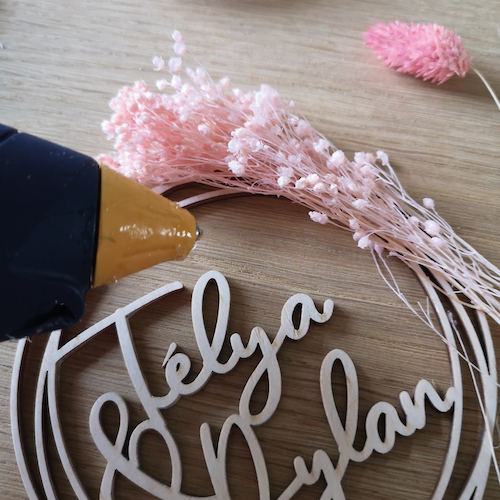 DIY mariage cake topper fleurs séchées