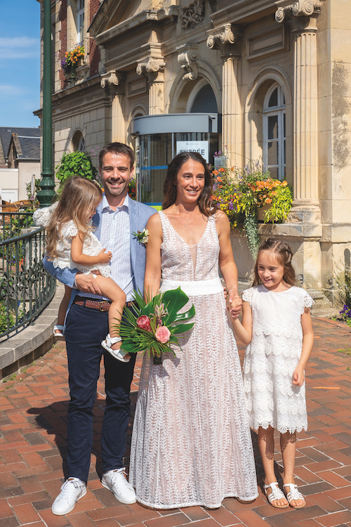 vrai mariage à la plage en Normandie