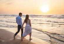 vrai mariage à la plage en Normandie