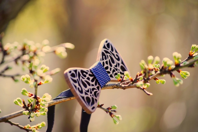 noues papillon en bois mariage The Wood Stock