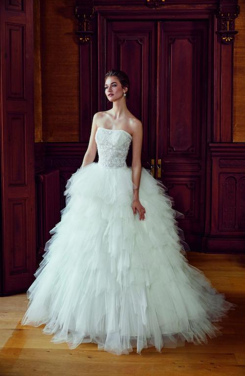 tendance mariage, mode mariage, robe de mariée à volants, tendance froufrous