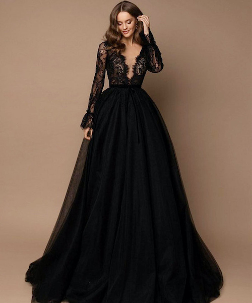 robe mariee noir