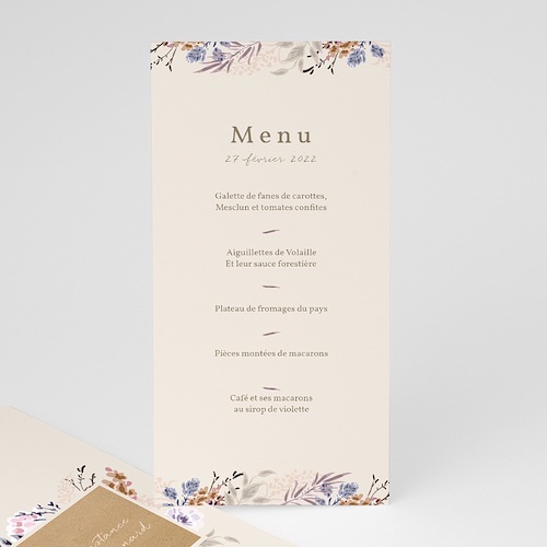 menu mariage champêtre