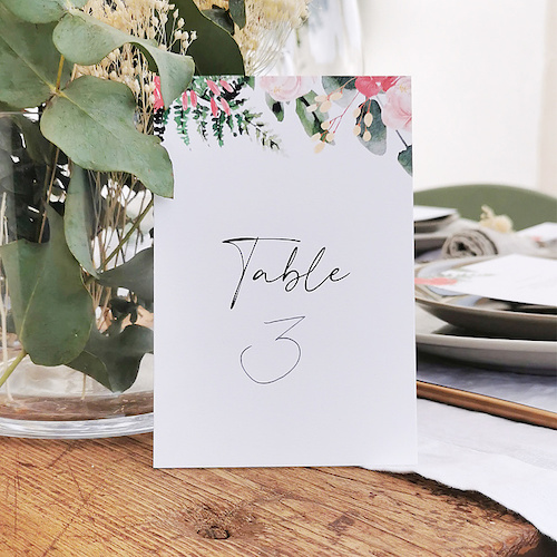 plan de table mariage champêtre