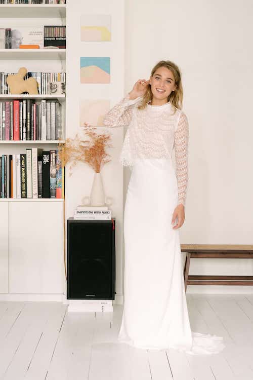 robe de mariée deux pièces