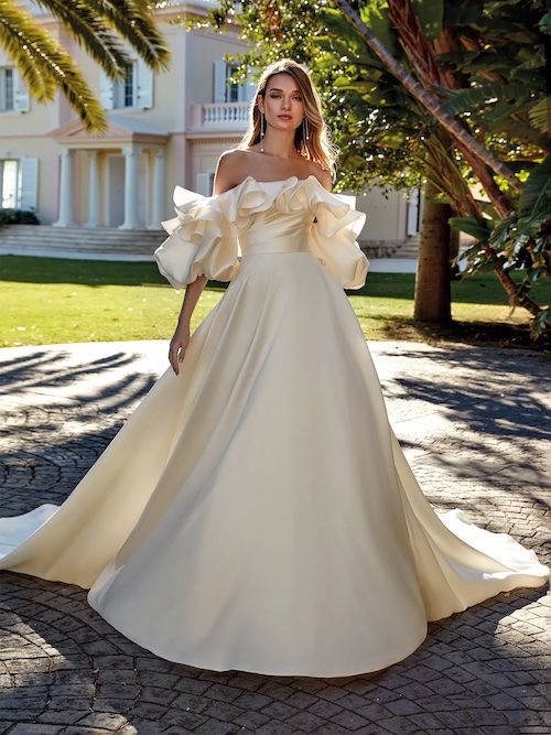 robe de mariée princesse volumineuse