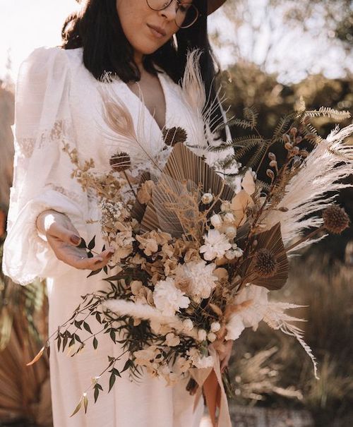 bouquet de mariée bohème