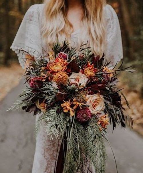 bouquet de mariée bohème