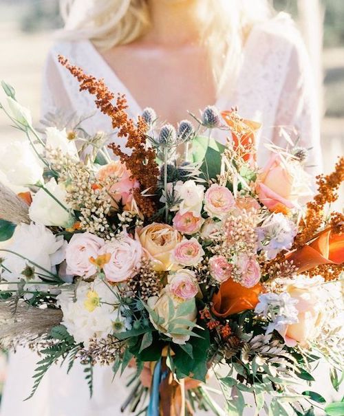 bouquet de mariée bohème