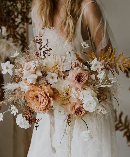 bouquet de mariée bohème