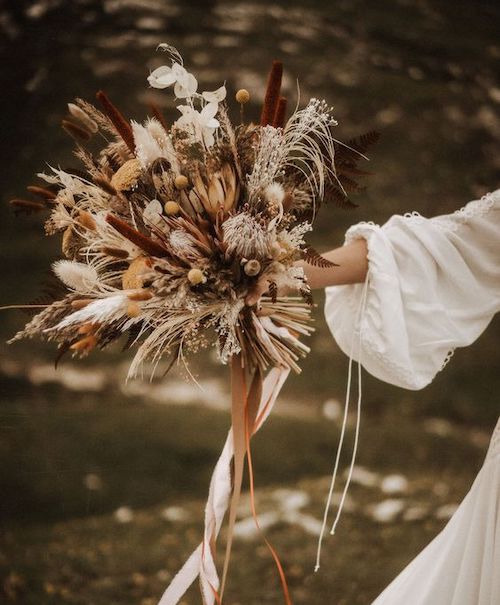 bouquet de mariée bohème