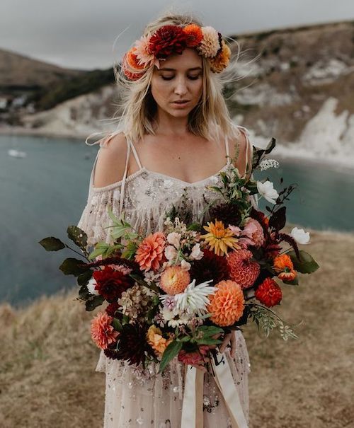 bouquet de mariée bohème