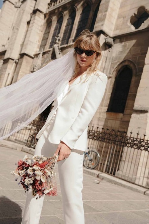 tailleur pantalon mariage