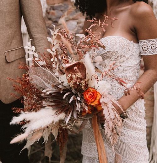 bouquet mariée bohème