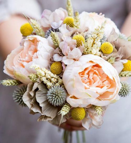 bouquet mariée pivoine