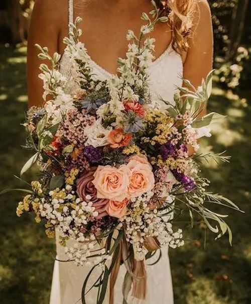 bouquet de mariée bohème