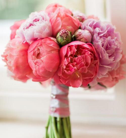 bouquet mariée pivoine