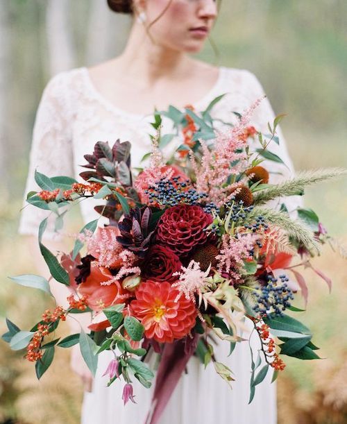 bouquet de mariée bohème