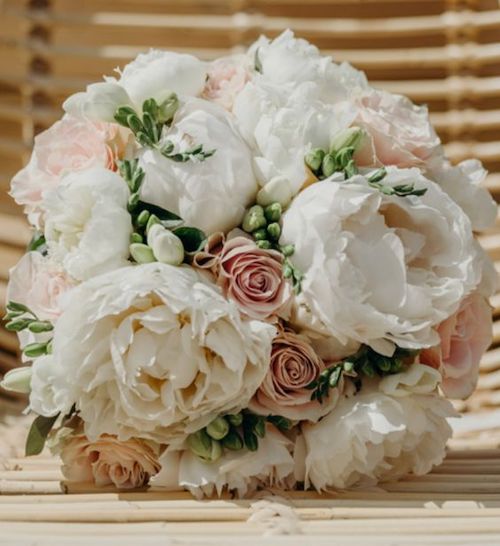 bouquet mariée pivoine