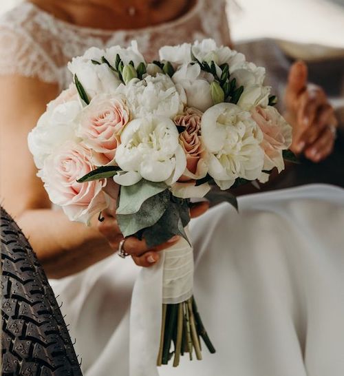 bouquet mariée pivoine