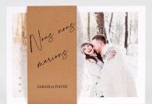 faire-part mariage hiver