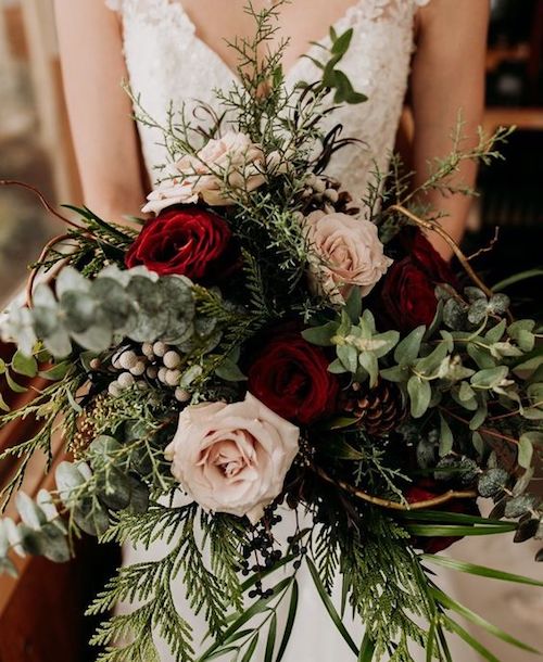 bouquet mariée hiver