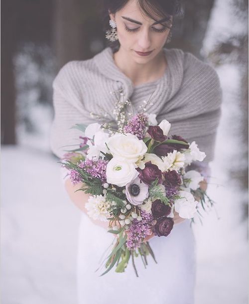 bouquet mariée hiver