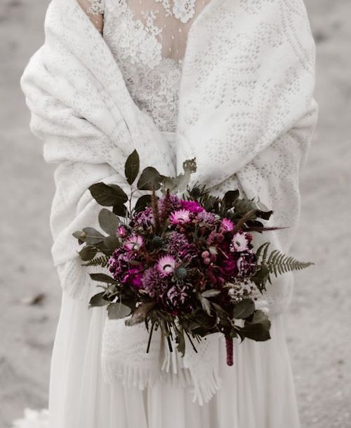 bouquet mariée hiver