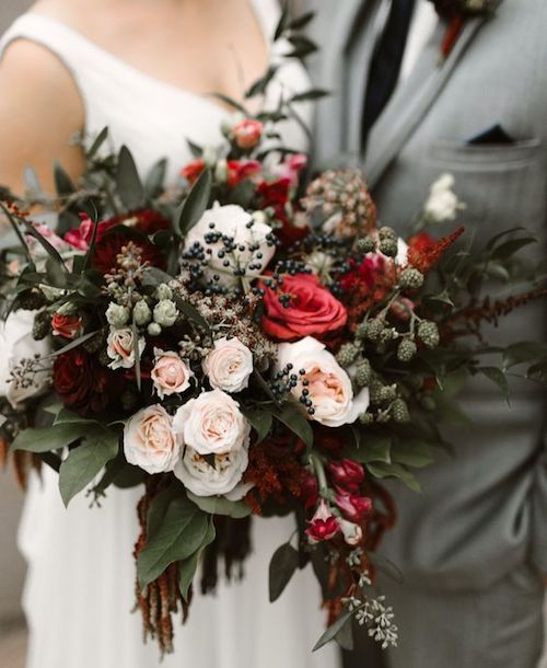 bouquet mariée hiver